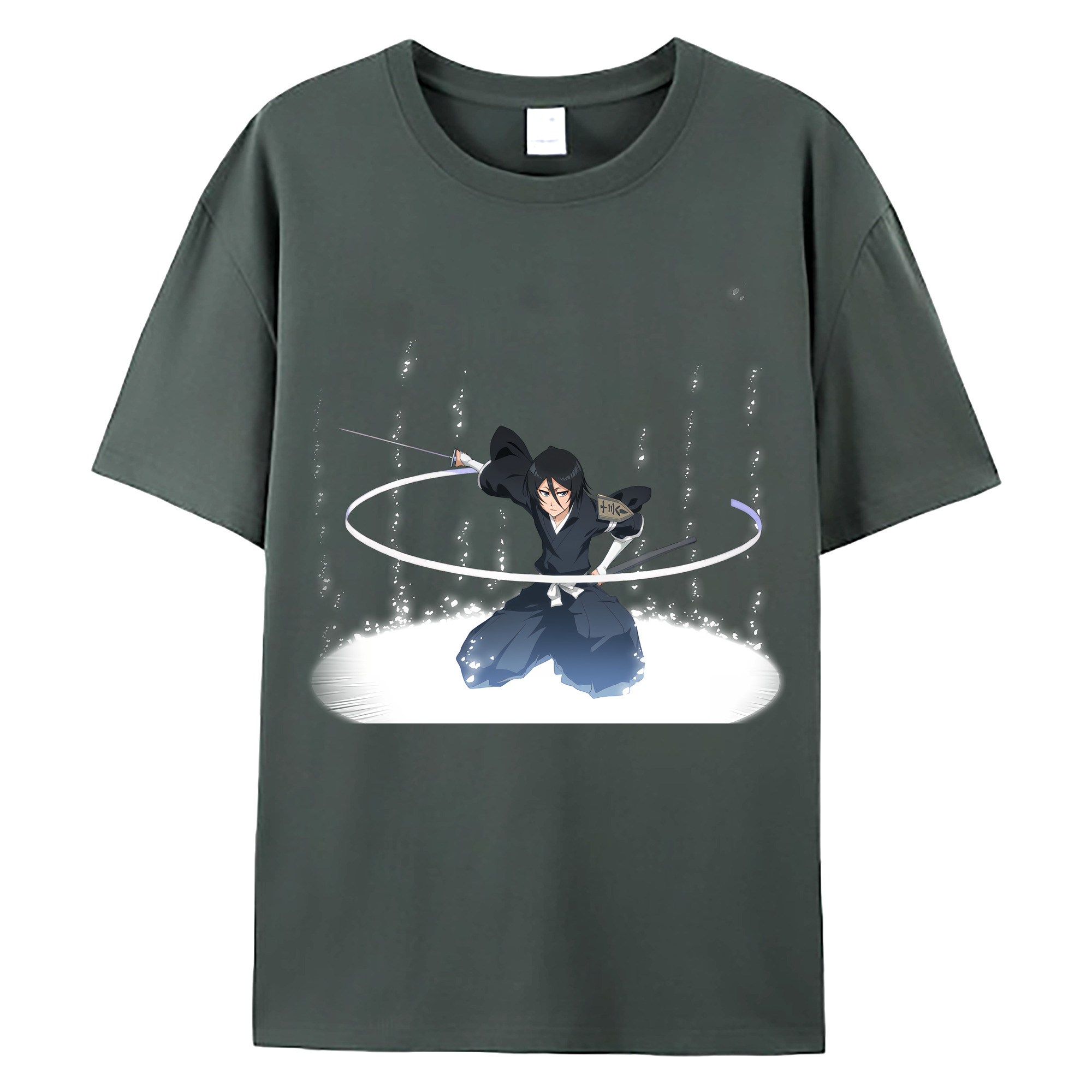 （画像用） ブリーチ 朽木ルキア BLEACH Kuchiki Rukia 綿100％ メンズ半袖Tシャツ｜肌触りやわらか＆通気性